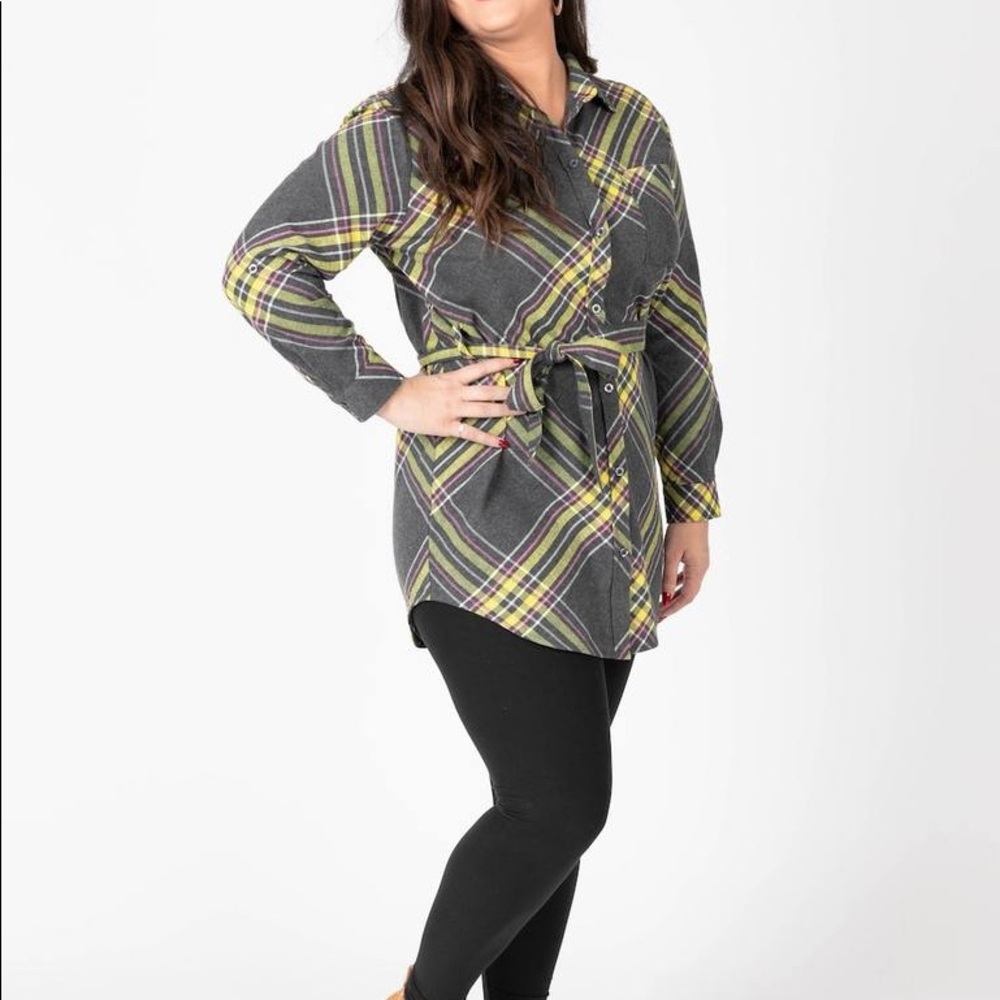 Agnes and Dora flannel tunic